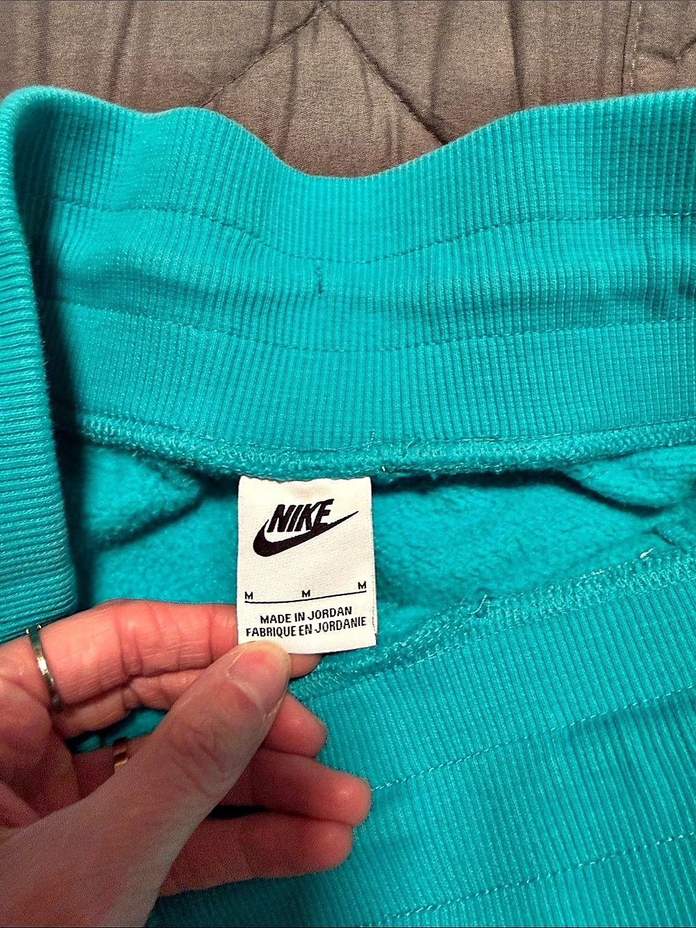 Nike Phoenix Fleece Shorts Women's Athletic Shorts in Blue - Picture 4 of 4
